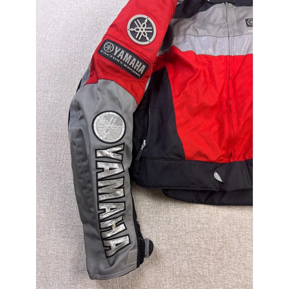 Yamaha Factory Racing Gericke Motorcycle Jacket Mens XL Red Black GYTR Nylon